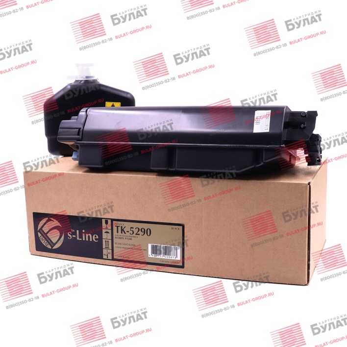 Тонер-картридж БУЛАТ s-Line TK-5290K для Kyocera ECOSYS P7240 (Чёрный, 17000 стр.)