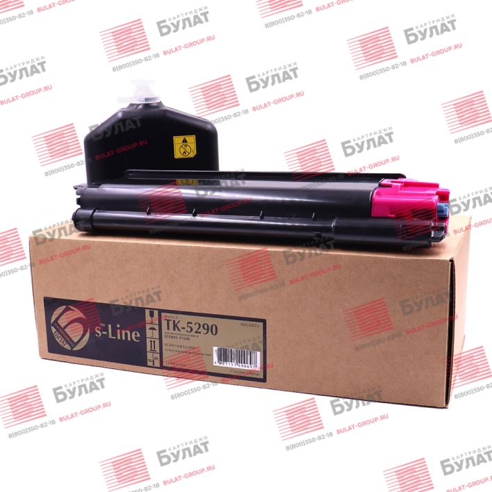 Тонер-картридж БУЛАТ s-Line TK-5290M для Kyocera ECOSYS P7240 (Пурпурный, 13000 стр.)
