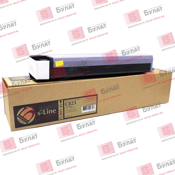 Тонер-картридж БУЛАТ s-Line 46471105 для Oki C823, C833, C843 (Жёлтый, 7000 стр.), ref.