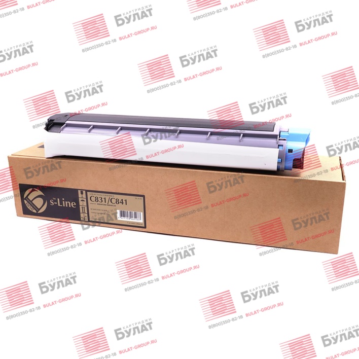 Тонер-картридж БУЛАТ s-Line 44844508, 44844520 для Oki C831, C841 (Чёрный, 10000 стр.), универсальный