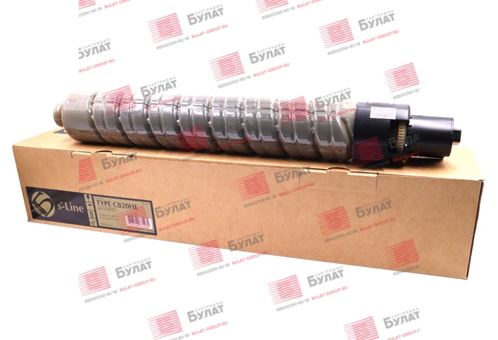 Тонер-картридж БУЛАТ s-Line SP C820HE (820116) для Ricoh Aficio SP C820, SP C821 (Чёрный, 20000 стр.)