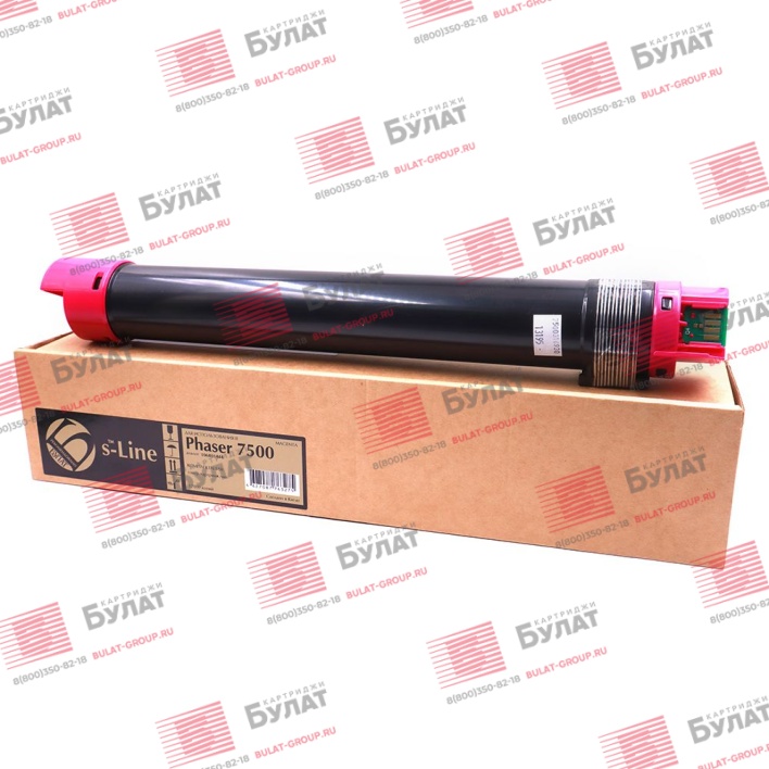Тонер-картридж БУЛАТ s-Line 106R01444 для Xerox Phaser 7500 (Пурпурный, 17800 стр.)
