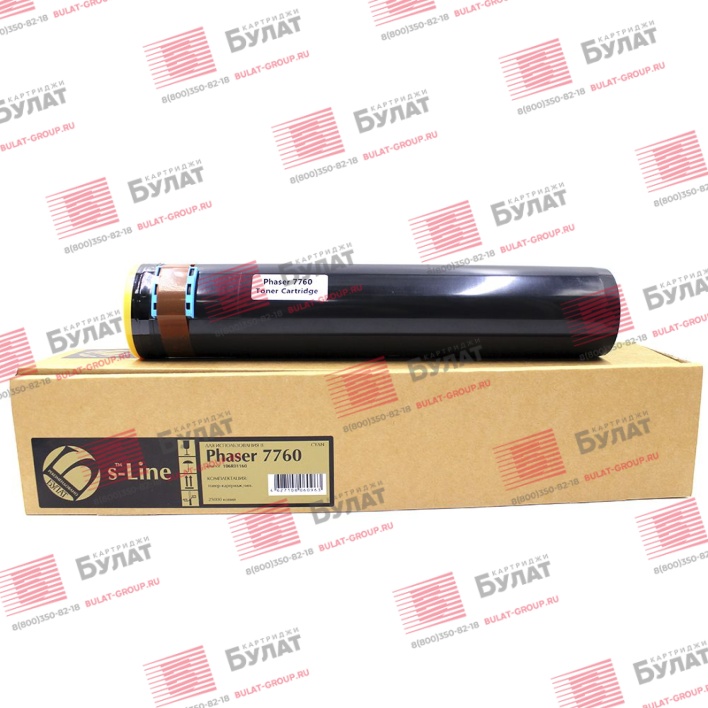 Тонер-картридж БУЛАТ s-Line 106R01160 для Xerox Phaser 7760 (Голубой, 25000 стр.)