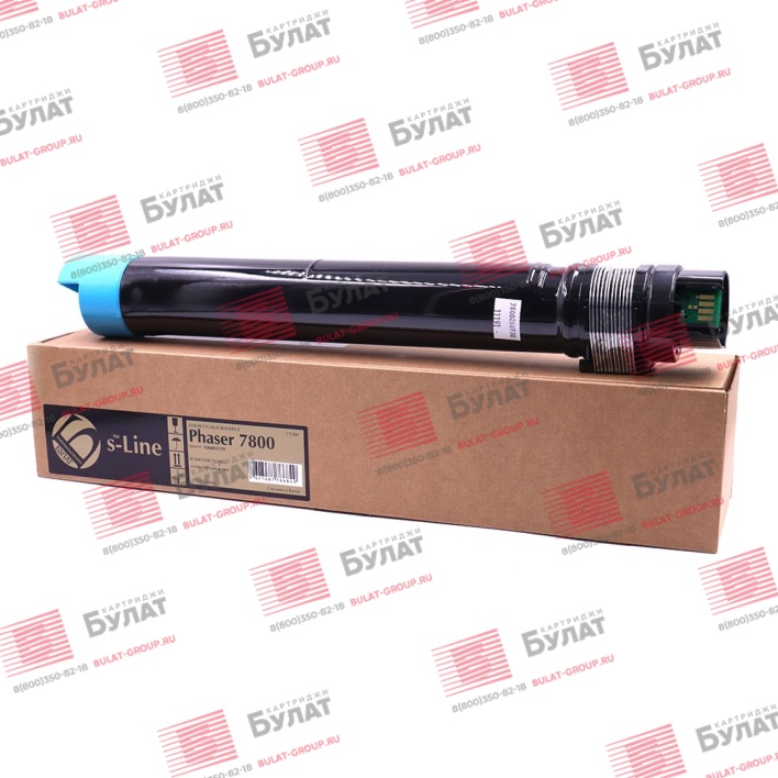 Тонер-картридж БУЛАТ s-Line 106R01570 для Xerox Phaser 7800 (Голубой, 17200 стр.)