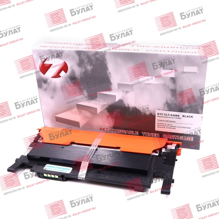 Тонер-картридж 7Q CLT-K406S для Samsung CLP-360, CLP-365 (Чёрный, 1500 стр.)