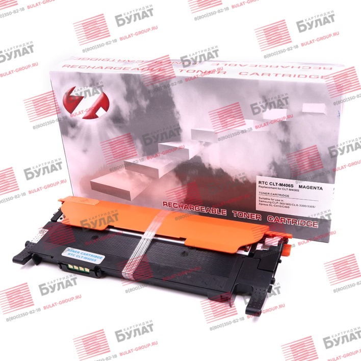 Тонер-картридж 7Q CLT-M406S для Samsung CLP-360, CLP-365 (Пурпурный, 1000 стр.)