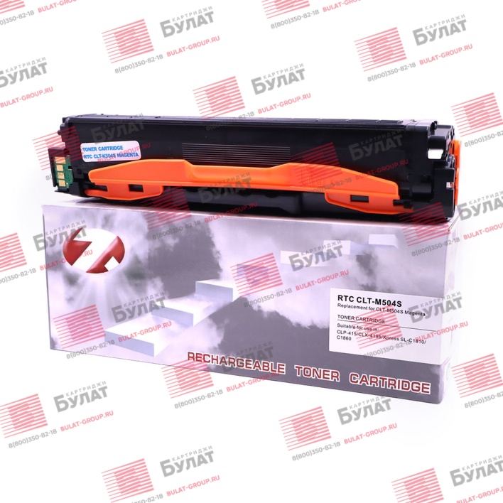 Тонер-картридж 7Q CLT-M504S для Samsung CLP-415 (Пурпурный, 1800 стр.)