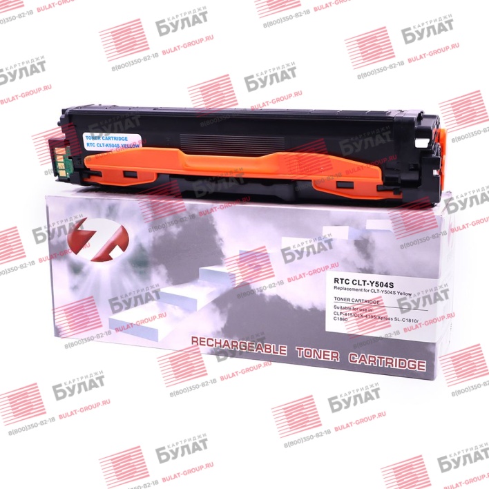 Тонер-картридж 7Q CLT-Y504S для Samsung CLP-415 (Жёлтый, 1800 стр.)