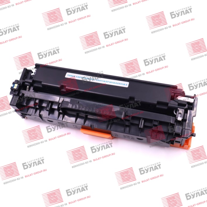 Тонер-картридж Smart Graphics CC531A, C718C для HP и Canon (Голубой, 4000 стр.), совместимый, универсальный