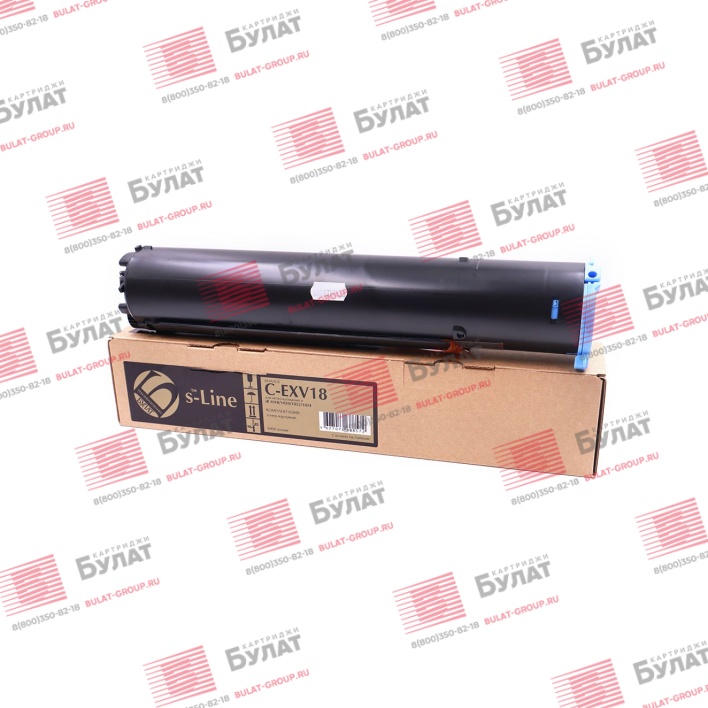 Тонер-картридж БУЛАТ s-Line C-EXV18 для Canon iR 1018 (Чёрный, 8400 стр.)