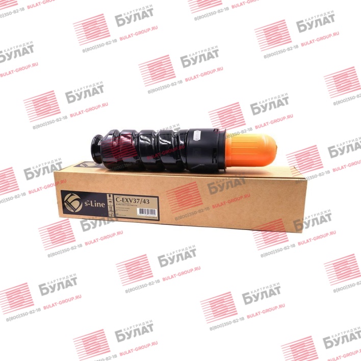 Тонер-картридж БУЛАТ s-Line C-EXV37, C-EXV43 для Canon iR 1730, iR 400i (Чёрный, 15100 стр.), универсальный