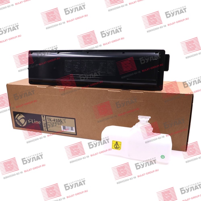 Тонер-картридж БУЛАТ s-Line TK-4105 для Kyocera TASKalfa 1800, TASKalfa 1801, TASKalfa 2200, TASKalfa 2201 (Чёрный, 15000 стр.)