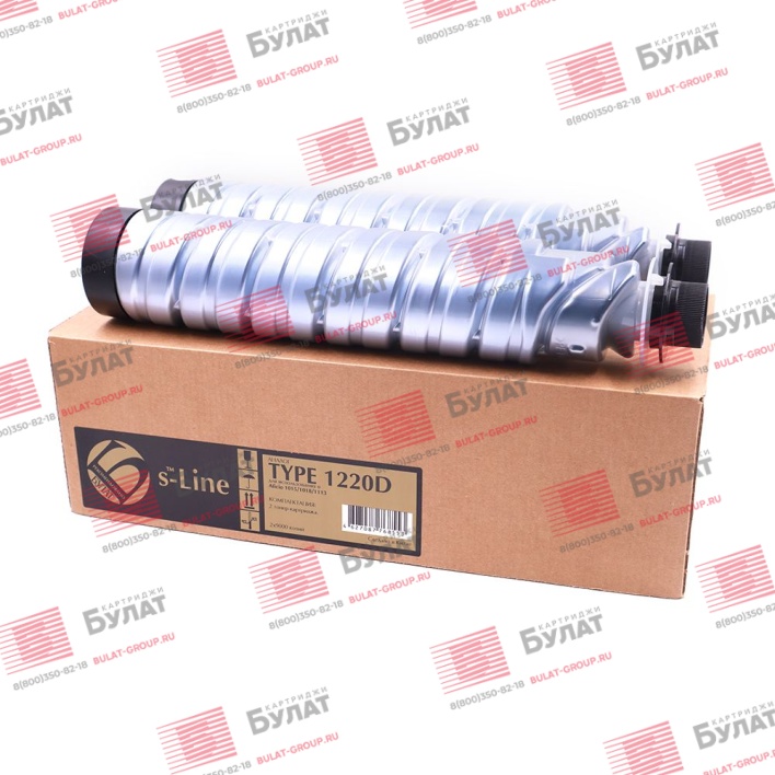 Тонер-картридж БУЛАТ s-Line 1220D (888087) для Ricoh Aficio 1015, Aficio 1018, Aficio 1113 (Чёрный, 9000 стр.)
