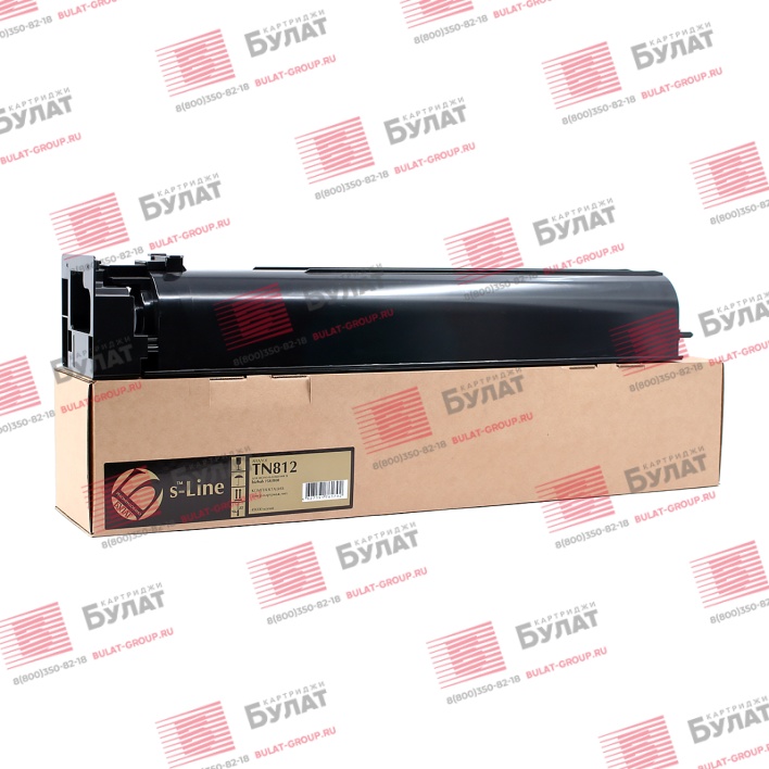 Тонер-картридж БУЛАТ s-Line TN812, 912 для Konica Minolta bizhub 758, Pro 958 (Чёрный, 49000 стр.)