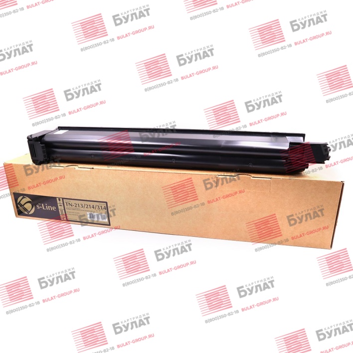 Тонер-картридж БУЛАТ s-Line TN213Y, TN214Y, TN314Y для Konica Minolta bizhub C200, bizhub C203, bizhub C253, bizhub C353 (Жёлтый, 20000 стр.), универсальный