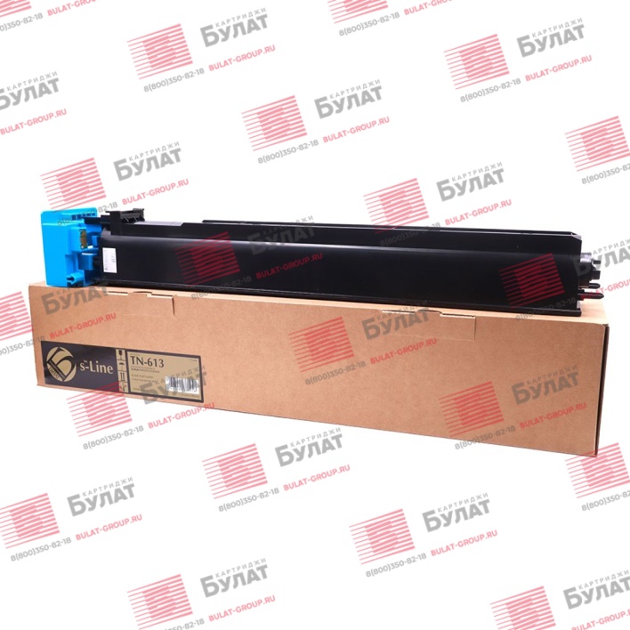 Тонер-картридж БУЛАТ s-Line TN613C для Konica Minolta bizhub C452, bizhub C552, bizhub C652 (Голубой, 30000 стр.)