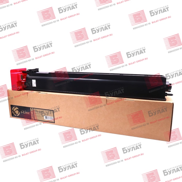 Тонер-картридж БУЛАТ s-Line TN613M для Konica Minolta bizhub C452, bizhub C552, bizhub C652 (Пурпурный, 30000 стр.)