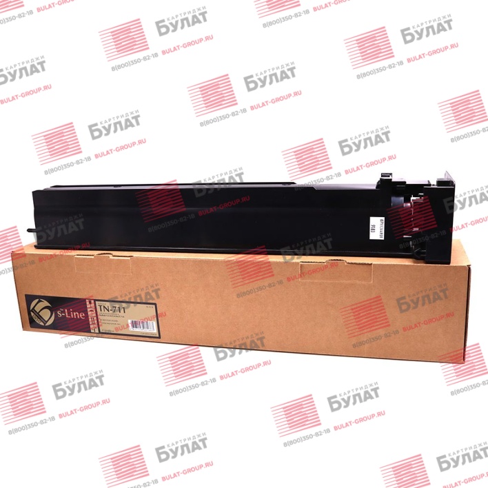 Тонер-картридж БУЛАТ s-Line TN711K для Konica Minolta bizhub C654, C754 (Чёрный, 47200 стр.)