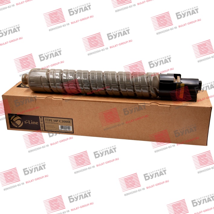 Тонер-картридж БУЛАТ s-Line MP C3000E (884946) для Ricoh Aficio MP C2000, MP C2500, MP C3000 (Чёрный, 20000 стр.)