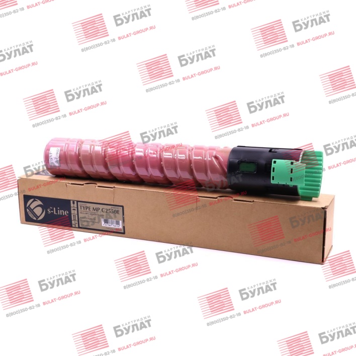 Тонер-картридж БУЛАТ s-Line MP C2550E (841198) для Ricoh Aficio MP C2030, MP C2550, MP C2551 (Пурпурный, 5500 стр.)
