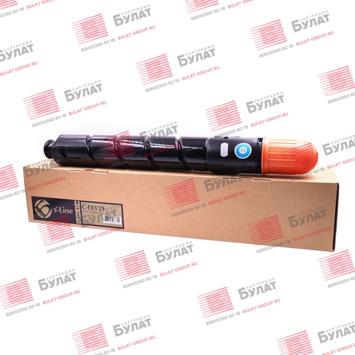 Тонер-картридж БУЛАТ s-Line C-EXV29C для Canon iR C5030 (Голубой, 27000 стр.)
