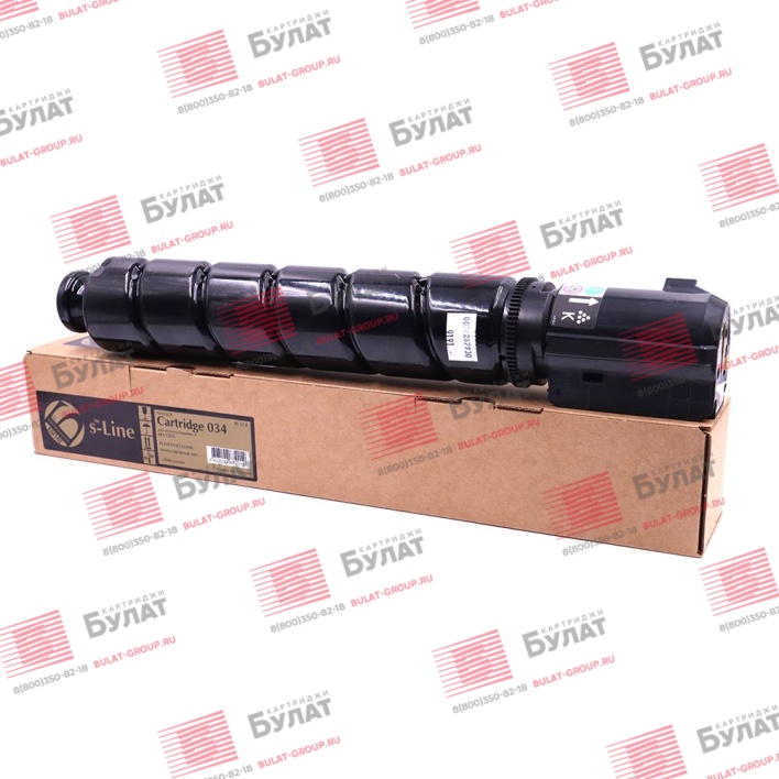 Тонер-картридж БУЛАТ s-Line 034K для Canon iR C1225 (Чёрный, 12000 стр.)