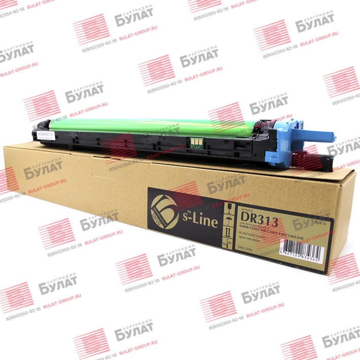 Драм-картридж БУЛАТ s-Line DR-313K для Konica Minolta bizhub C258 (Чёрный, 90000-150000 стр)