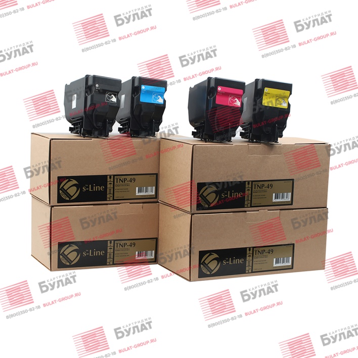 Тонер-картридж БУЛАТ s-Line TNP49K для Konica Minolta bizhub C3351 (Чёрный, 13000 стр.)