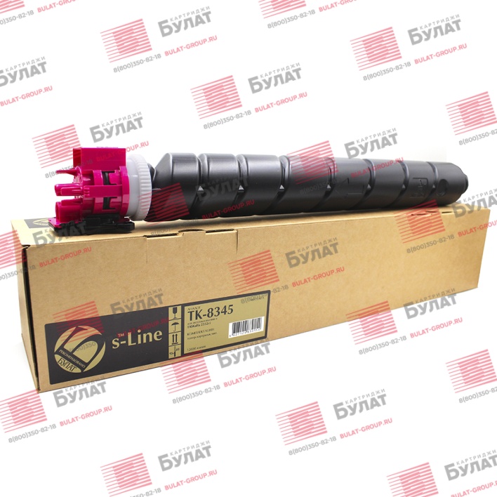 Тонер-картридж БУЛАТ s-Line TK-8345M для Kyocera TASKalfa 2552ci (Пурпурный, 12000 стр.)
