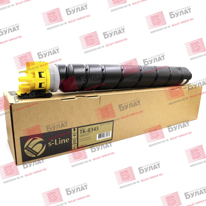 Тонер-картридж БУЛАТ s-Line TK-8345Y для Kyocera TASKalfa 2552ci (Жёлтый, 12000 стр.)