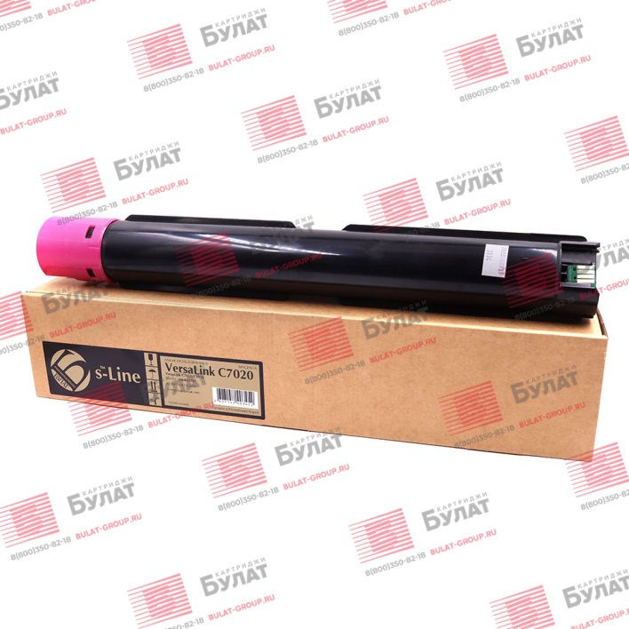 Тонер-картридж БУЛАТ s-Line 106R03747 для Xerox VersaLink C7020 (Пурпурный, 16500 стр.)