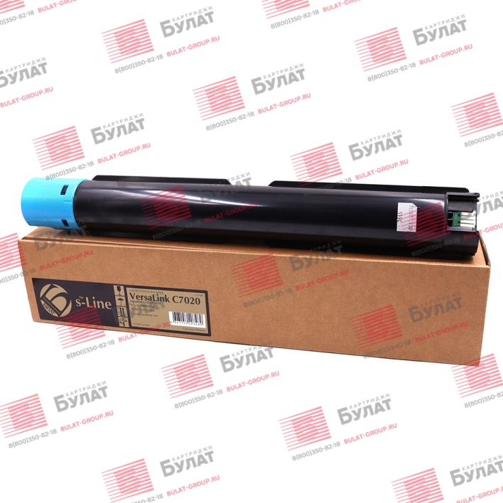 Тонер-картридж БУЛАТ s-Line 106R03748 для Xerox VersaLink C7020 (Голубой, 16500 стр.)