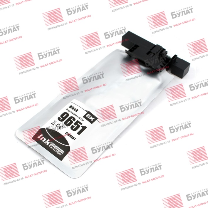 Струйный картридж БУЛАТ Т9651, C13T965140 (XL) для Epson WorkForce Pro WF-M5299DW, Чёрный (10000 стр.)